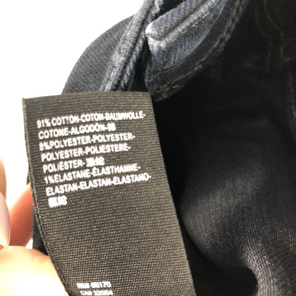 Free People Ivy Mid Rise Skinny Released Hem Jeans Seal Blue Sz. 26 NEW - Picture 12 of 12